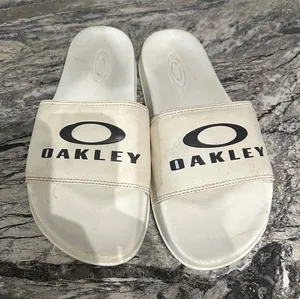 Oakley Cream Slide Sandals thumbnail 1