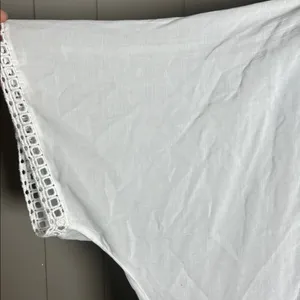 American Eagle Outfitters White Open-Front Top Swimsuit Cover Up Women's Size M thumbnail 8