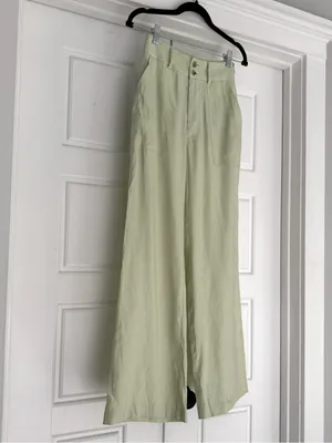 Antonio Melani High Rise Wide Leg Linen Blend Trousers NWT - size 0 thumbnail 2