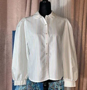 Vintage Present Tense Size M Long Sleeve Button Down Shirt thumbnail 1