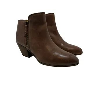 Frye‎ Judith Double-Zip Leather Ankle Boots Booties Brown Size US 9 thumbnail 6