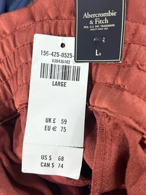 NWT Abercrombie & Fitch Rust Brown Women's Trousers 088 thumbnail 8