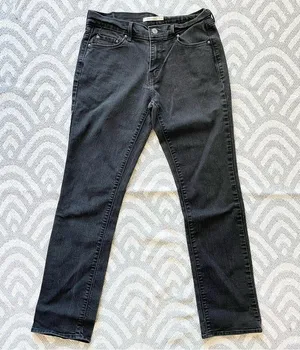 LEVI’S Women’s 505 Straight Leg Black Denim Jeans 28 thumbnail 2