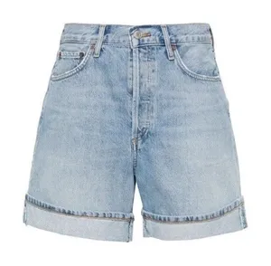 Agolde Dame high-waisted denim shorts Sz 26 Turn On Hem Cotton Preppy thumbnail 1