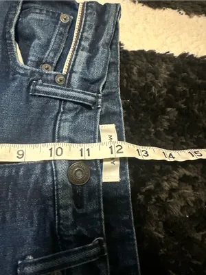 Moussy vintage designer made in Japan raw hem medium wash jeans size 27 thumbnail 8