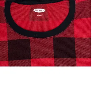 Old Navy Long Sleeve Buffalo Plaid Red Black Crewneck Shirt Size Women's Small thumbnail 2