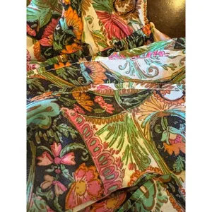 Show Me Your Mumu Romper Women Large‎ Green Pink Paisley Palace Rowdy Romper thumbnail 11