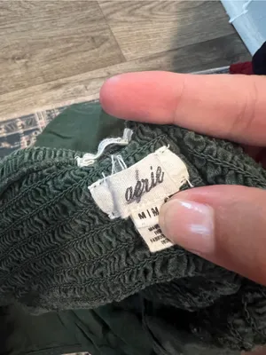 Aerie Dark Green Spaghetti Strap cut out Slip Dress thumbnail 11