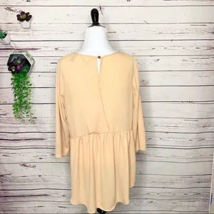BKE Long Sleeve Beaded Trim High Low Tunic Top blouse Size Medium thumbnail 8