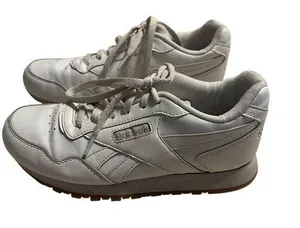 Reebok Classic Leather Sneakers Women's Size 7 White Shoes Trainers Lace-Up thumbnail 1