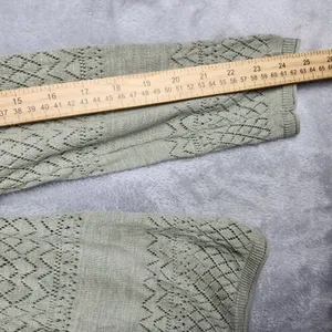 Frye Womens Cardigan Sweater Green Long Sleeve Size L Large thumbnail 6