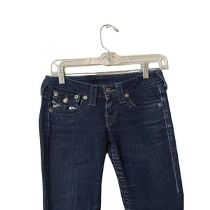 True Religion Blue Billy Dark Wash Boot Cut Denim Jeans Women SZ 25 thumbnail 8