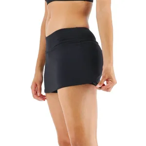 TYR Womens Durafast Elite Solid Della Skort Adjustable Ties UPF 50+ Black M/8 thumbnail 3