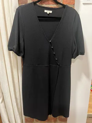 Madewell NWOT  Cross-Front Button Dress thumbnail 3