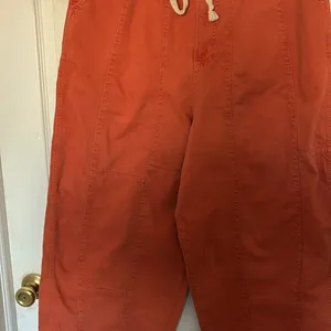We The Free Yuki Barrel Orange Jeans Size L thumbnail 4