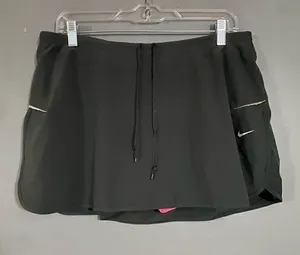 Nike Grey Pink Dri Fit Drawstring Skort Size XL thumbnail 1