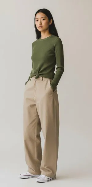 Madewell Womens Jacquard Elwood Knot Front Ribbed Top In Green thumbnail 1
