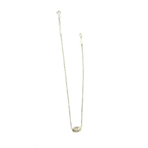 Kendra Scott Glass Stone Elisa Pendant Necklace Gold & Black thumbnail 6