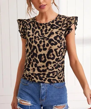 Leopard Print Top thumbnail 1
