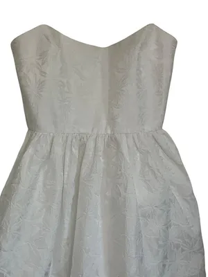 Amanda Uprichard Addison Dress in Ivory X-Small New Womens Mini Strapless thumbnail 6
