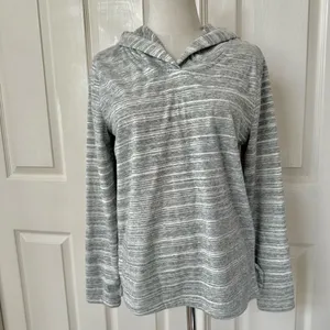 Gap long sleeved space dyed grey striped hoodie thumbnail 11
