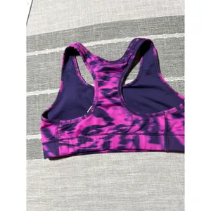 Nike Dri Fit Sports Bra Pink Purple Tie Dye Racerback Athletic Workout Women‎ S thumbnail 6