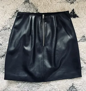 Hollister Black Leather Mini Skirt thumbnail 2
