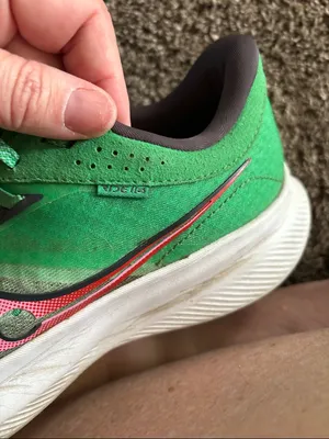 Saucony Women's Green Running Shoes with Pink Logo thumbnail 2