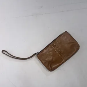 Boho‎ Hippie Equestrian Brown Leather Mini Wristlet Wallet Coin Pouch thumbnail 3
