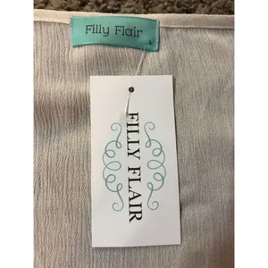 Filly Flair Dress Womens L New Ivory Partially Lined thumbnail 9