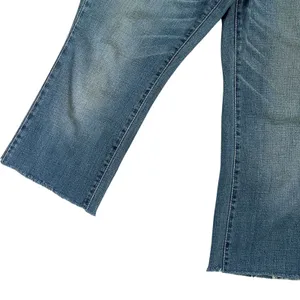 Levi's 505 Straight Leg Jeans Women’s Size 6 Short Blue Raw Hem thumbnail 4