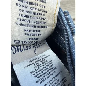 Miss Me Denim Blue Jeans Mid Rise Crop Women's Size 30 thumbnail 9