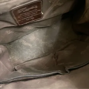 Vintage Fossil Messenger Bag, Crossbody Bag~ Dark Brown Leather STRAP HAS‎ wear thumbnail 9