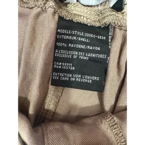 Tribal Brand Coffee Brown Pull on Skirt Crochet Drawstring Pockets Size Medium thumbnail 7