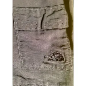 The North Face Pants Womens 4 Nylon Convertible Zip Off Cargo Straight Leg Gray thumbnail 5