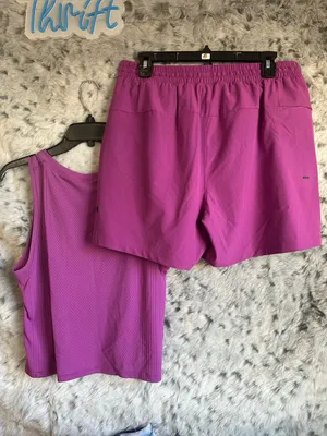 167. Lululemon sz large/xlarge 2 pc set pool shorts w matching top thumbnail 2