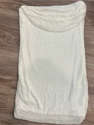 Peppermayo Strapless White Sequin Bodycon Dress thumbnail 2