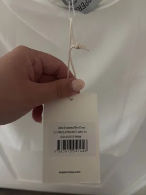 Peppermayo Della Strapless Mini Dress White thumbnail 4