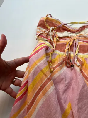 By Anthropologie Savannah 100% Cotton Halter Midi Multi Stripe Sundress Womens 4 thumbnail 11