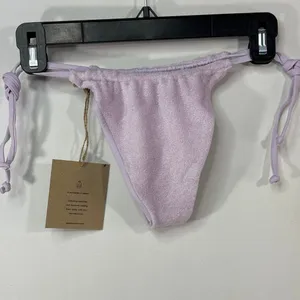 Stone Fox SWIM AURA BOTTOM in Orchid‎ Petal Terry Medium NWT thumbnail 4