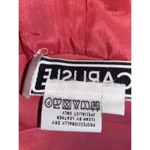 Vintage Carlisle Pink Leather‎ Women's Jacket Sz 4 thumbnail 6