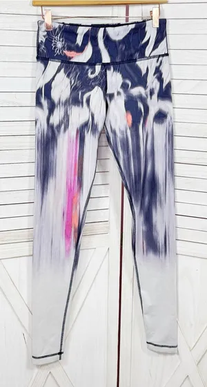 Lululemon Wunder Under Leggings Engineered Deep Mirage Purple White Tie Dye 6 thumbnail 1