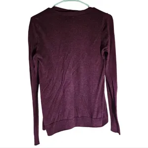 Old Navy Plum/Maroon Cardigan Size X-Small thumbnail 2
