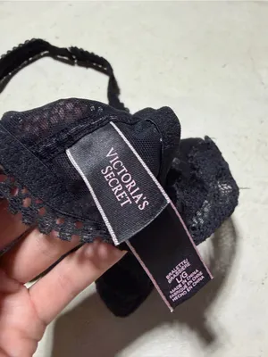 Victoria’s secret Black Lace halter Bralette bra large thumbnail 3