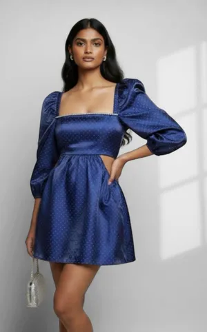 Danielle Bernstein Polka Dot Cocktail Party Dress thumbnail 1