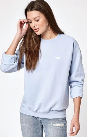 Brandy Melville Erica Light Blue Bear Sweatshirt thumbnail 1