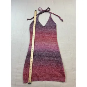 Princess‎ Polly | Blair Halter Mini Dress Pink Ombre Knit | Women's S/M thumbnail 5