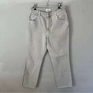 ROLLA'S Original High Rise Straight Jeans Stone Wash Grey 30 thumbnail 3