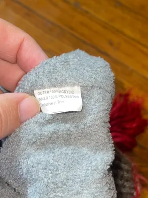 Kids Red Pom-Pom Sock Monkey Earflap Hat thumbnail 3