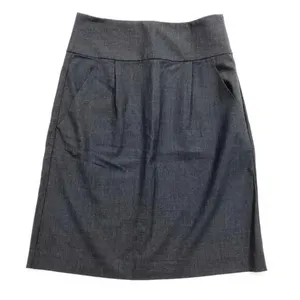 Theory Gray Career Skirt High Waist Pencil‎ Skirt Business Office Wear Sz 8-flaw thumbnail 1